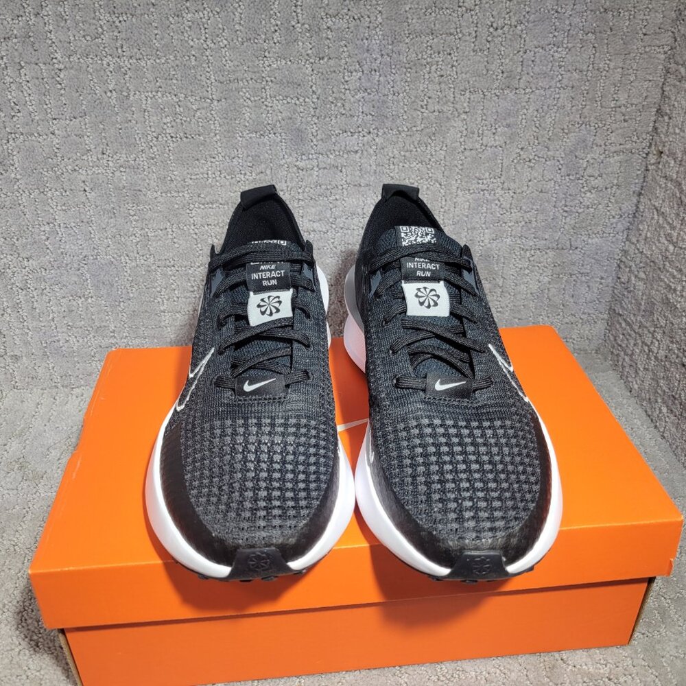 Nike Interact Run FD2292-003 Unisex Size M8.5 W10 Black Anthracite Athletic Shoe - Picture 7 of 10